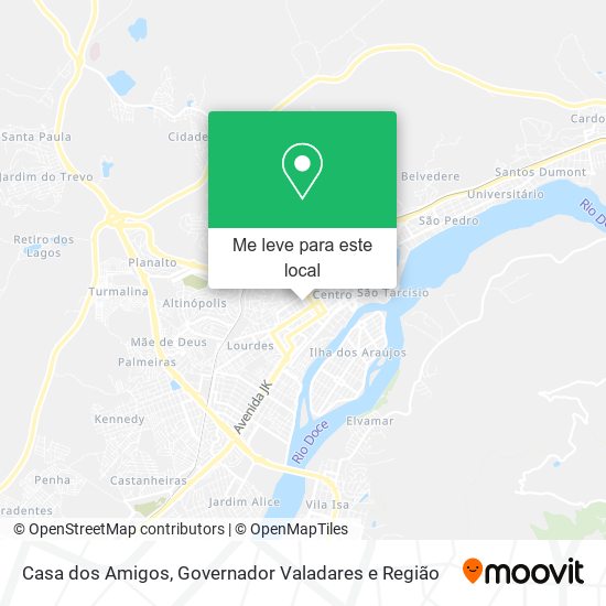 Casa dos Amigos mapa
