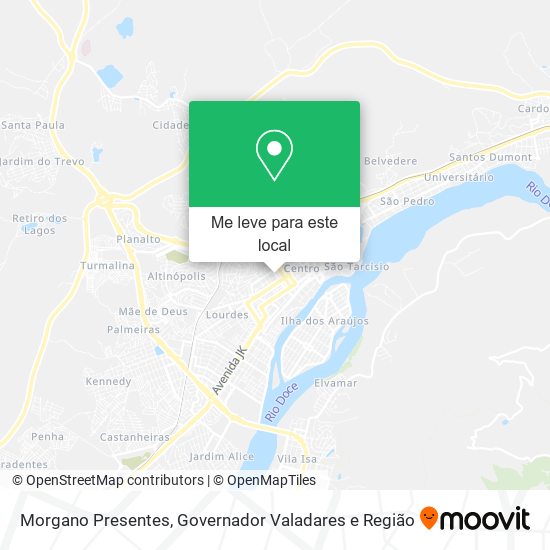 Morgano Presentes mapa