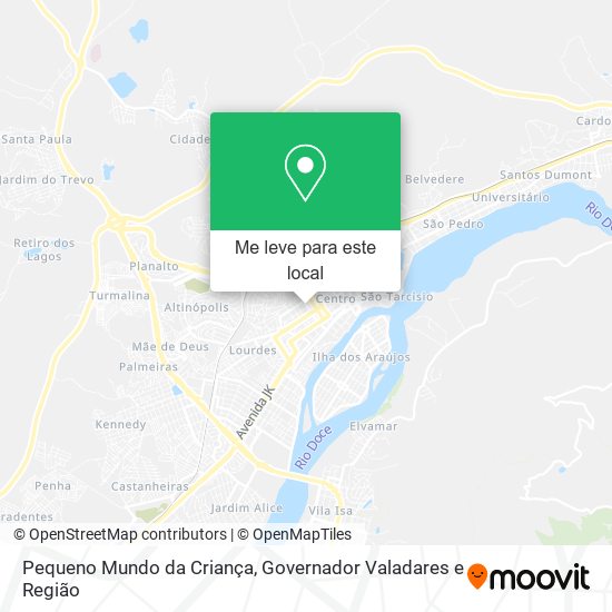 Pequeno Mundo da Criança mapa