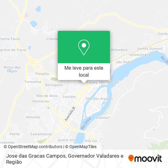 Jose das Gracas Campos mapa