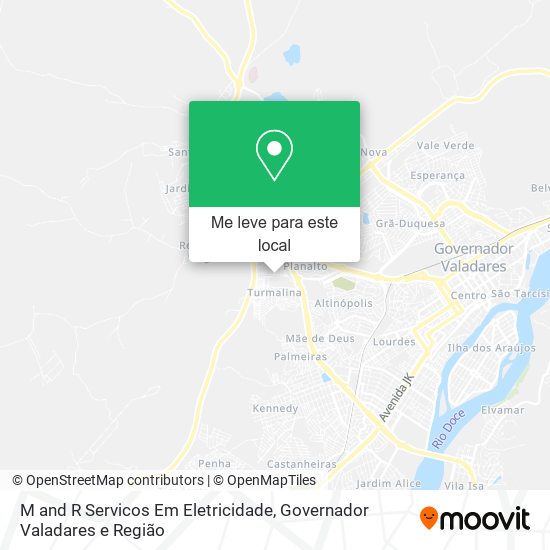 M and R Servicos Em Eletricidade mapa