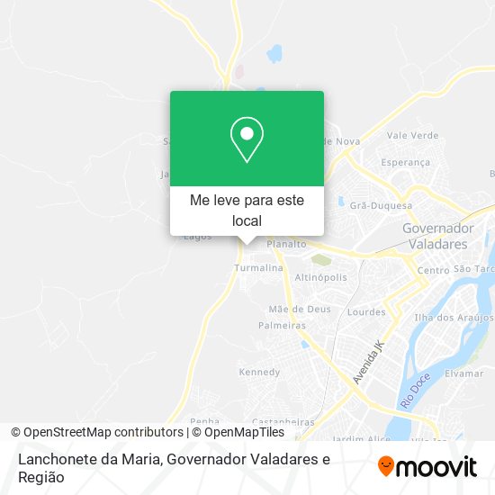 Lanchonete da Maria mapa