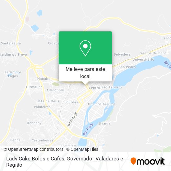 Lady Cake Bolos e Cafes mapa