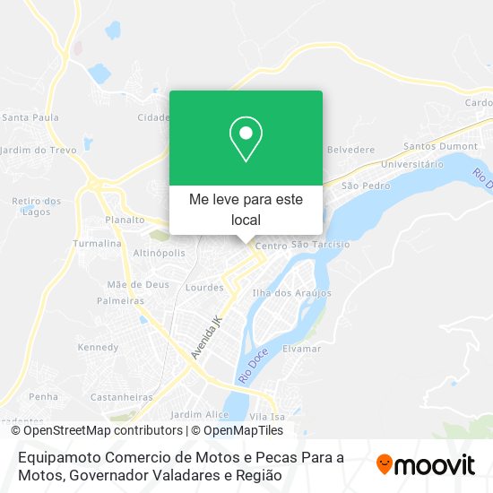 Equipamoto Comercio de Motos e Pecas Para a Motos mapa