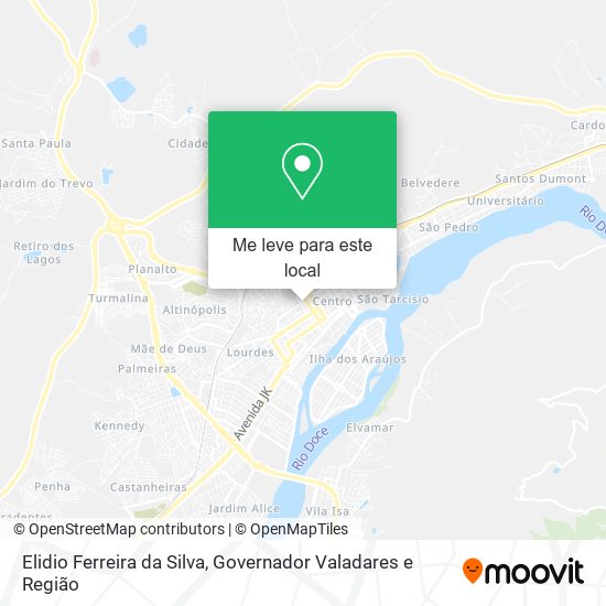 Elidio Ferreira da Silva mapa