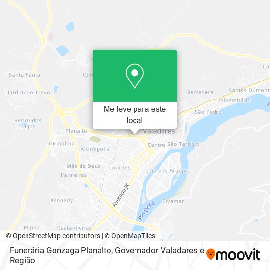 Funerária Gonzaga Planalto mapa