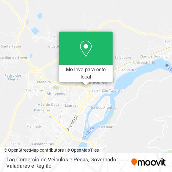 Tag Comercio de Veiculos e Pecas mapa