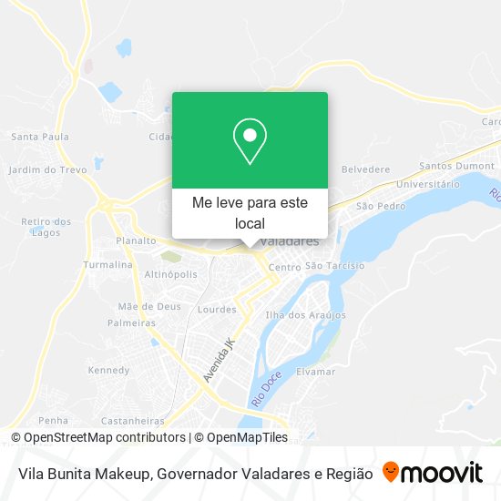 Vila Bunita Makeup mapa
