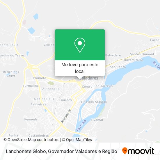 Lanchonete Globo mapa