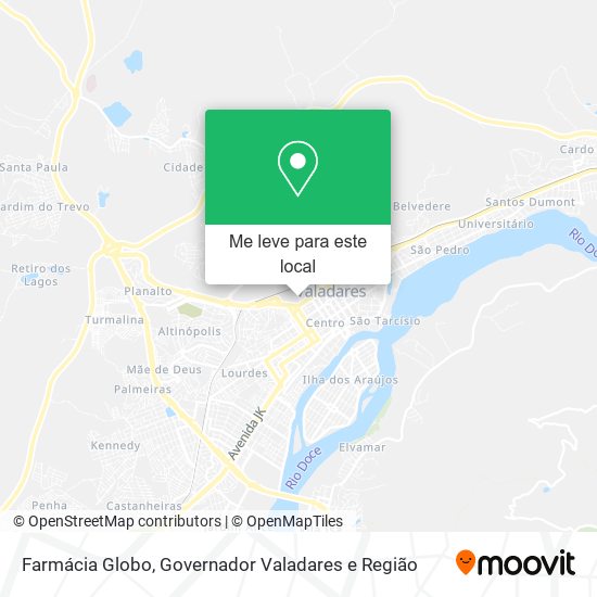 Farmácia Globo mapa