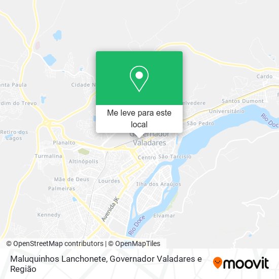 Maluquinhos Lanchonete mapa