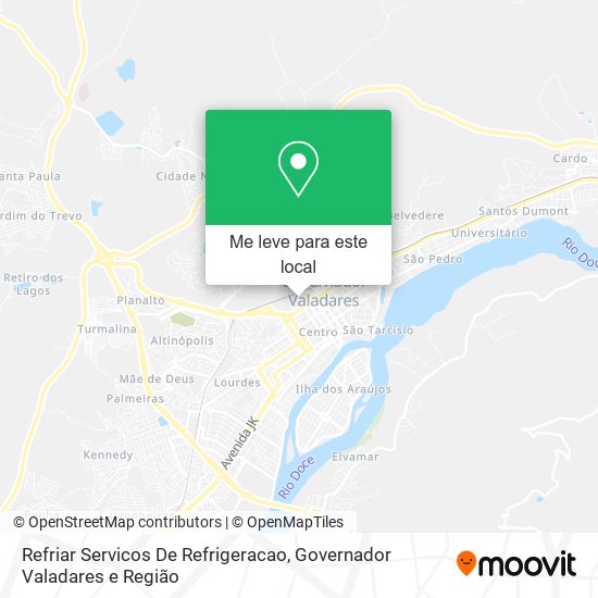 Refriar Servicos De Refrigeracao mapa