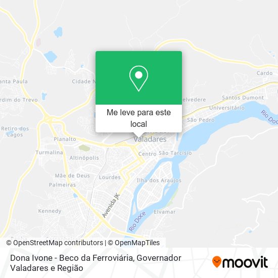 Dona Ivone - Beco da Ferroviária mapa