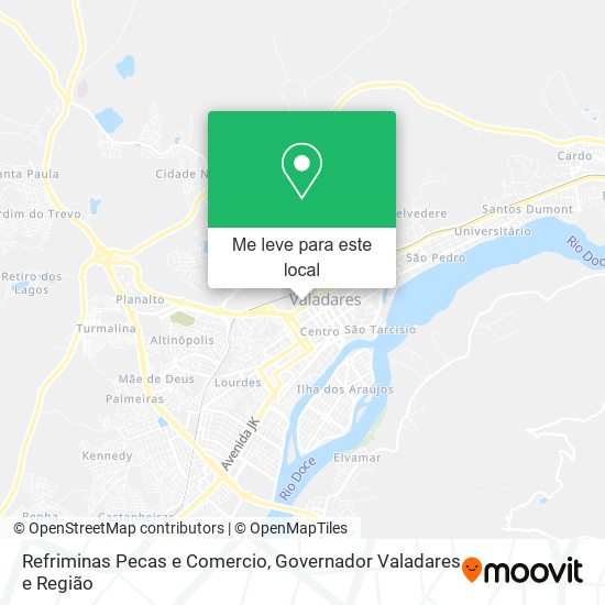 Refriminas Pecas e Comercio mapa