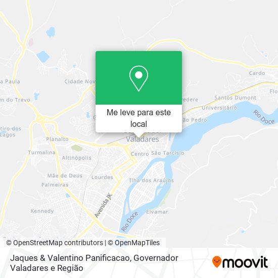 Jaques & Valentino Panificacao mapa