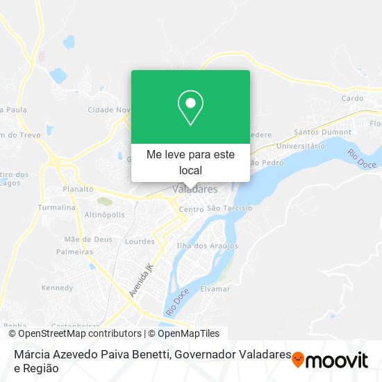 Márcia Azevedo Paiva Benetti mapa