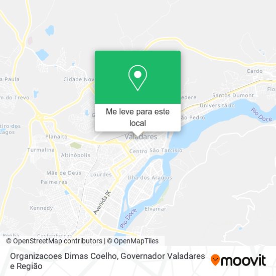 Organizacoes Dimas Coelho mapa