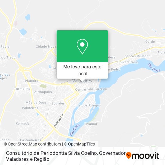 Consultório de Periodontia Sílvia Coelho mapa
