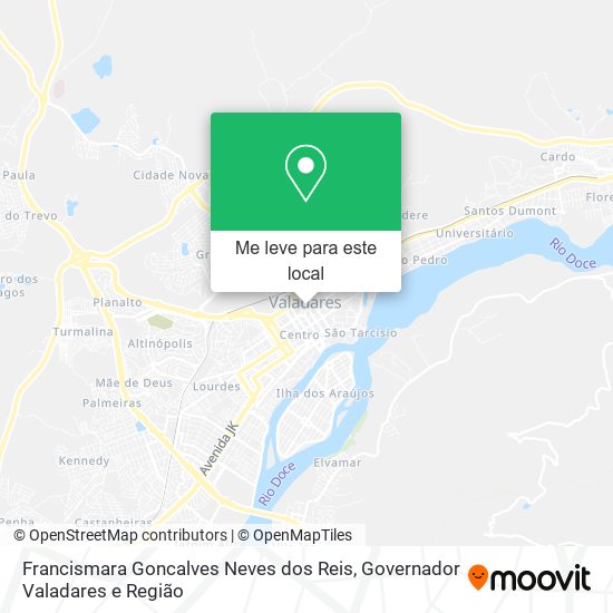 Francismara Goncalves Neves dos Reis mapa