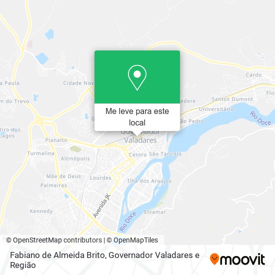 Fabiano de Almeida Brito mapa