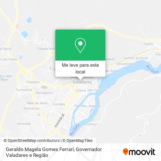 Geraldo Magela Gomes Ferrari mapa