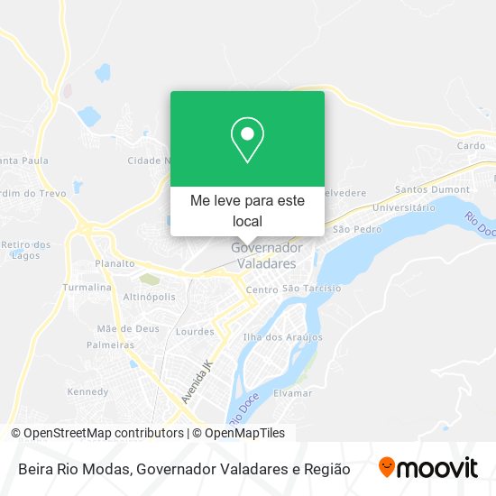 Beira Rio Modas mapa