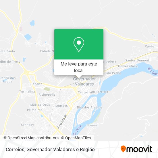 Correios mapa