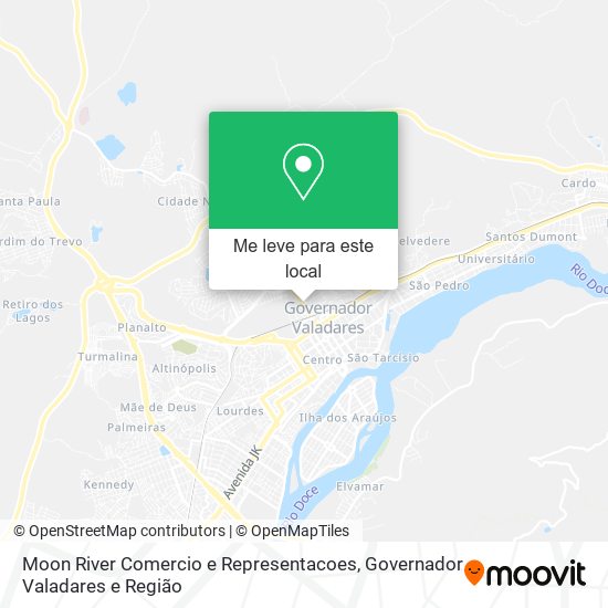 Moon River Comercio e Representacoes mapa