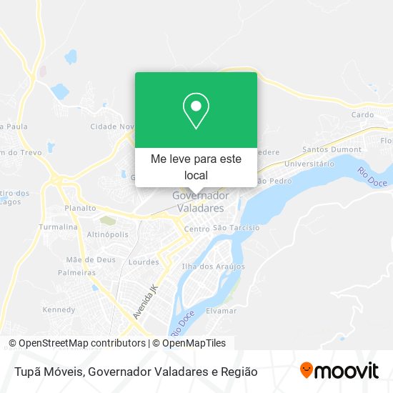 Tupã Móveis mapa