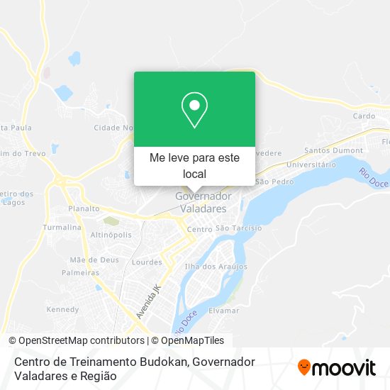 Centro de Treinamento Budokan mapa