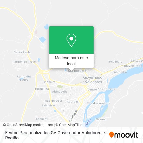 Festas Personalizadas Gv mapa