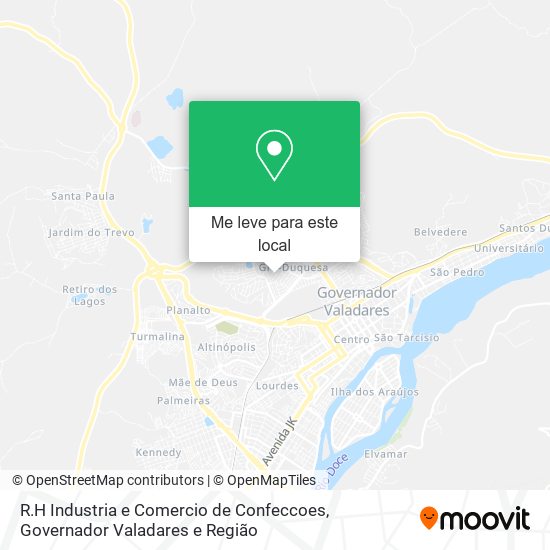 R.H Industria e Comercio de Confeccoes mapa