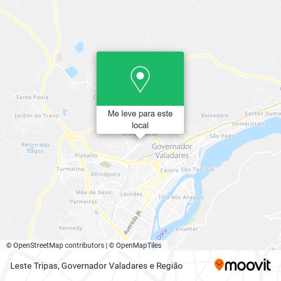 Leste Tripas mapa