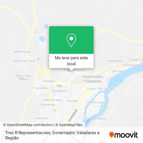 Tres R Representacoes mapa