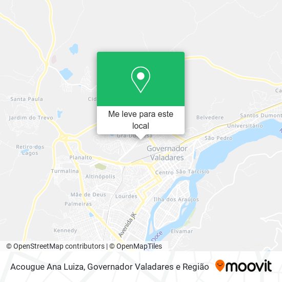 Acougue Ana Luiza mapa