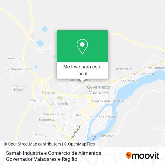 Samah Industria e Comercio de Alimentos mapa