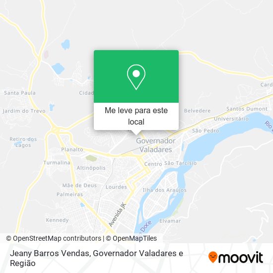 Jeany Barros Vendas mapa
