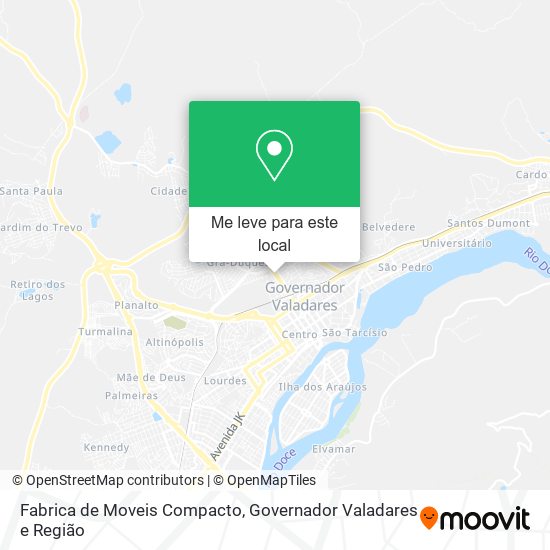 Fabrica de Moveis Compacto mapa