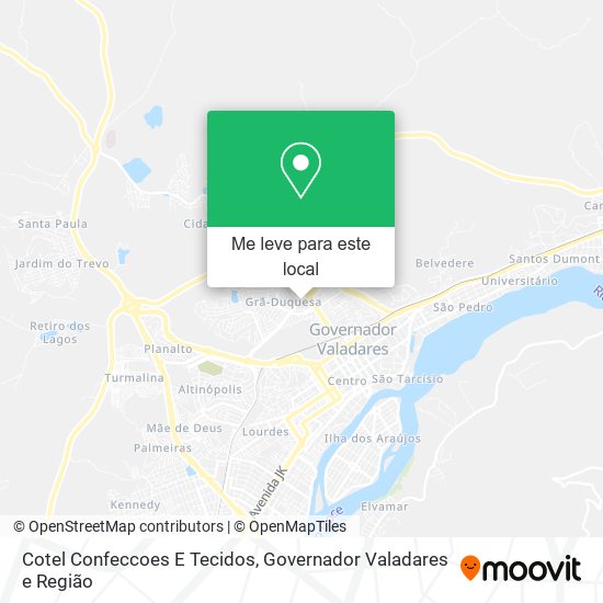 Cotel Confeccoes E Tecidos mapa