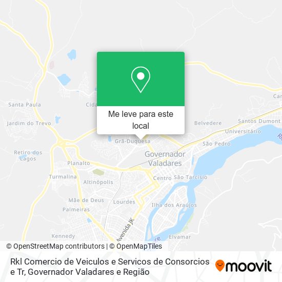 Rkl Comercio de Veiculos e Servicos de Consorcios e Tr mapa