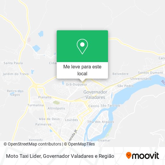Moto Taxi Lider mapa