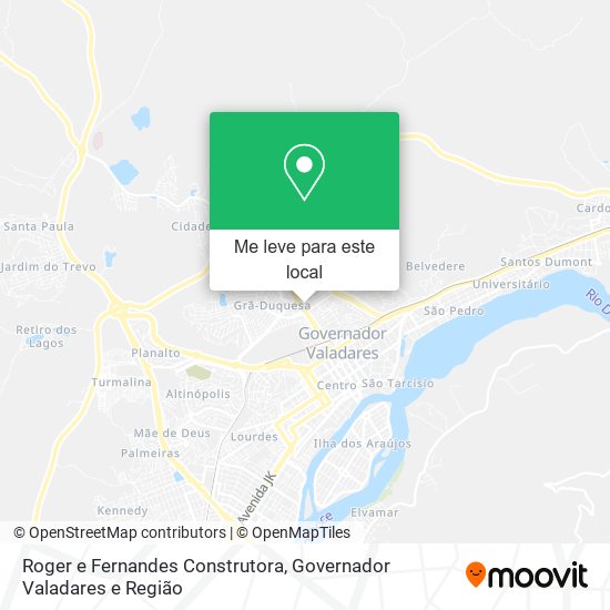 Roger e Fernandes Construtora mapa