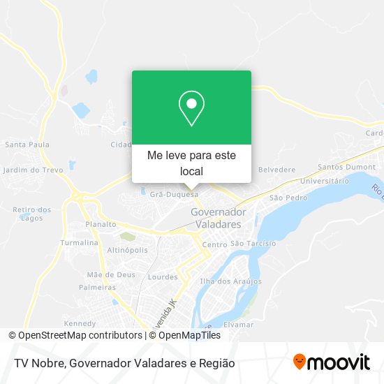 TV Nobre mapa