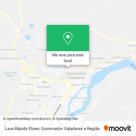 Lava Rápido Ebeer mapa