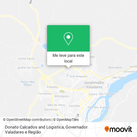 Donato Calcados and Logistica mapa