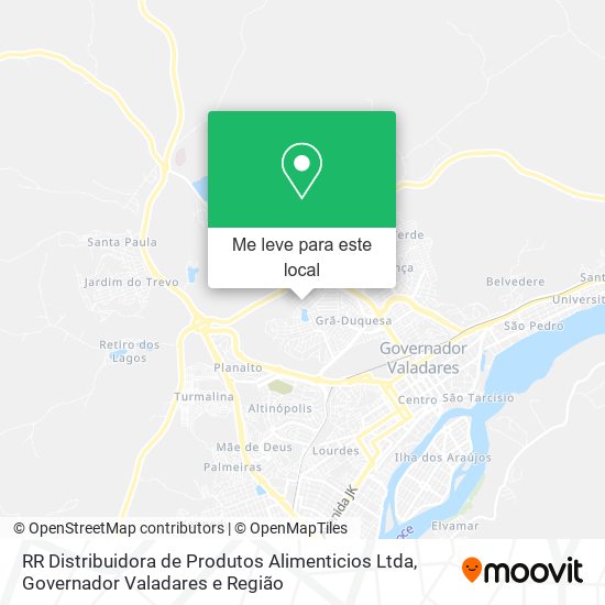 RR Distribuidora de Produtos Alimenticios Ltda mapa