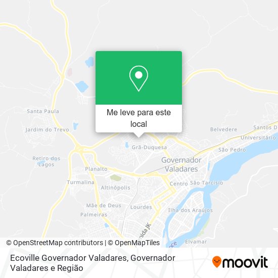 Ecoville Governador Valadares mapa