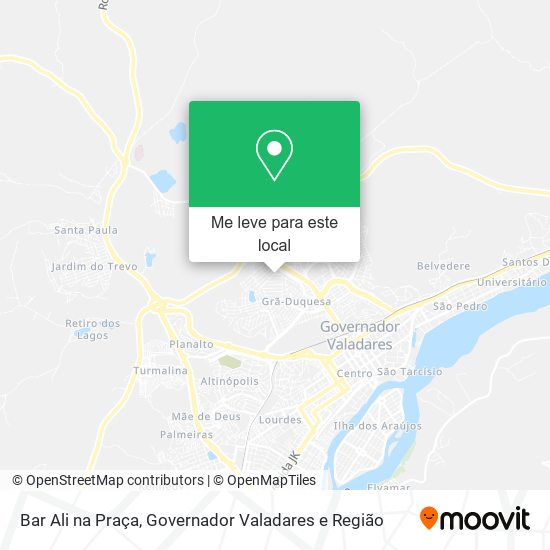 Bar Ali na Praça mapa