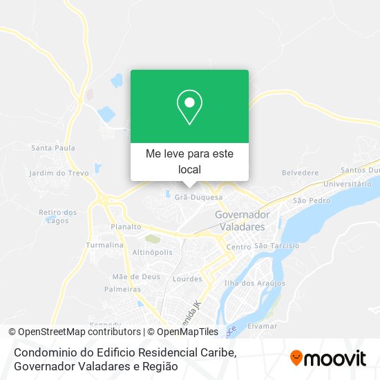 Condominio do Edificio Residencial Caribe mapa