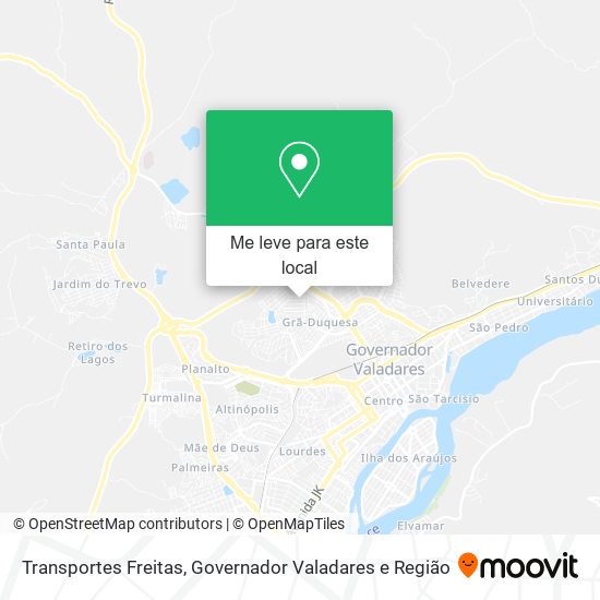 Transportes Freitas mapa